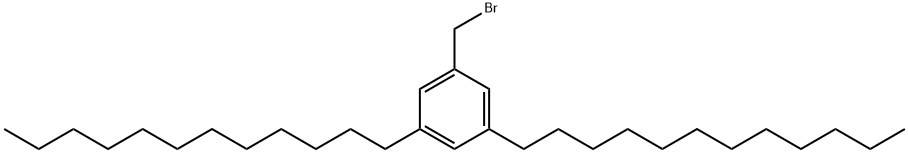 1-(溴甲基)-3,5-二-十二烷基苯结构式