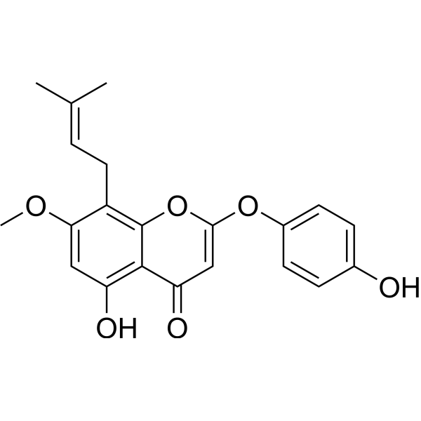 7-O-Methylepimedonin G Structure