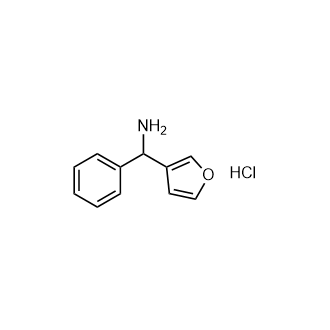 呋喃-3-基(苯基)甲胺盐酸盐结构式