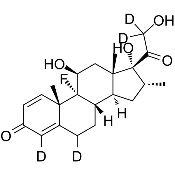Dexamethasone-d4结构式