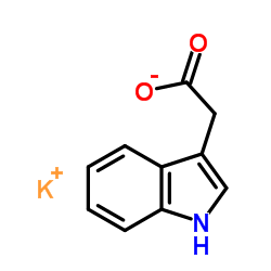 Potassium 1H-indol-3-ylacetate structure