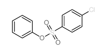 Benzenesulfonic acid,4-chloro-, phenyl ester结构式