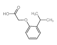 (2-异丙基-苯氧基)-乙酸结构式