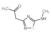1-[5-甲胺-1,2,4-噻二唑-3-基]丙酮结构式
