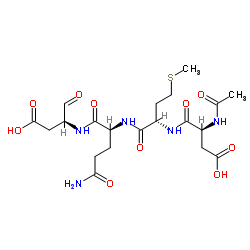 乙酰基-天冬氨酰-蛋氨酰-谷氨酰胺酰-天冬氨醛结构式