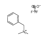 N,N,N--trimethyl--1--phenylmethanaminium trifluoromethanesulfonate Structure