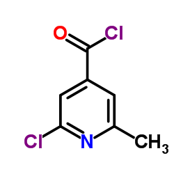 2-CHLORO-6-METHYLPYRIDINE-4-CARBONYLCHLORIDE Structure