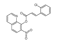 7-Nitro-8-quinolinol 3-(2-chlorophenyl)propenoate structure