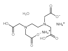 乙二胺四乙酸二铵一水合物结构式