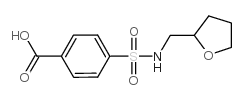 4-{[((四氢呋喃-2-基甲基)氨基]磺酰基}苯甲酸结构式