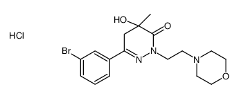 3-(3-bromophenyl)-5-hydroxy-5-methyl-1-(2-morpholin-4-ylethyl)-4H-pyridazin-6-one,hydrochloride结构式