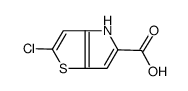 2-氯-4H-噻吩并[3,2-b]吡咯-5-羧酸结构式