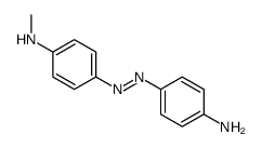 4-[[4-(methylamino)phenyl]diazenyl]aniline结构式