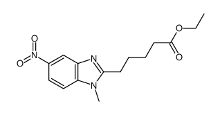 1H-Benzimidazole-2-pentanoic acid, 1-methyl-5-nitro-, ethyl ester structure