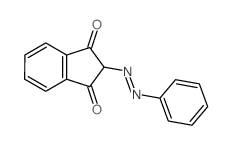 1H-Indene-1,3(2H)-dione,2-(2-phenyldiazenyl)-结构式