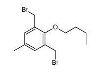 1,3-bis(bromomethyl)-2-butoxy-5-methylbenzene Structure