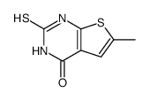 2-mercapto-6-methylthieno[2,3-d]pyrimidin-4(3H)-one Structure