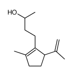4-(2-Methyl-5-isopropenyl-cyclopenten-(1)-yl)-butanol-(2)结构式