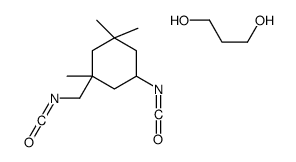 5-isocyanato-1-(isocyanatomethyl)-1,3,3-trimethylcyclohexane,propane-1,3-diol Structure