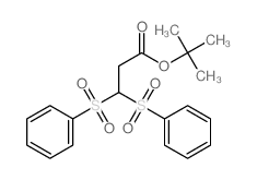 tert-butyl 3,3-bis(benzenesulfonyl)propanoate结构式