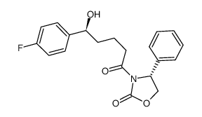 (R)-3-((S)-5-(4-fluorophenyl)-5-hydroxypentanoyl)-4-phenyloxazolidin-2-one picture