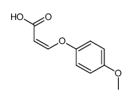 cis-β-(p-Methoxyphenoxy)-acrylsaeure Structure