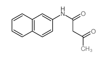 N-(萘-2-基)-3-氧代丁酰胺结构式