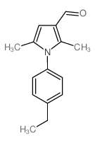 1-(4-乙基苯基)-2,5-二甲基-1H-吡咯-3-甲醛结构式