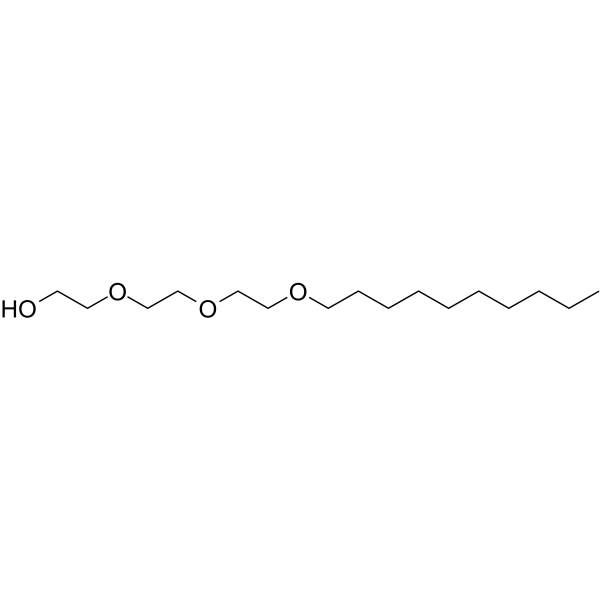 三聚乙二醇单癸醚结构式