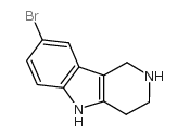 8-溴-2,3,4,5-四氢-1H-吡啶并[4,3-b]吲哚结构式