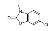 6-chloro-3-methyl-1,3-benzoxazol-2-one结构式