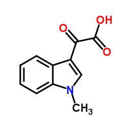 2-(1-甲基-1H-吲哚-3-基)-2-氧代乙酸结构式