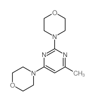 4-Methyl-2,6-dimorpholin-4-yl-pyrimidine结构式
