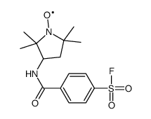 4-(2,2,5,5-tetramethylpyrrolidine-1-oxyl)-4-fluorosulfonylbenzamide Structure