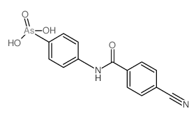 [4-[(4-cyanobenzoyl)amino]phenyl]arsonic acid结构式