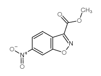 1,2-Benzisoxazole-3-carboxylicacid, 6-nitro-, methyl ester Structure
