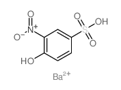 Benzenesulfonic acid,4-hydroxy-3-nitro-, barium salt (2:1) Structure