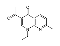 3-acetyl-1-ethyl-7-methyl-1,8-naphthyridin-4-one Structure