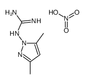 2-(3,5-dimethylpyrazol-1-yl)guanidine,nitric acid结构式