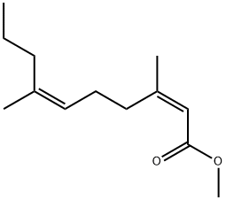 (2Z,6Z)-3,7-Dimethyl-2,6-decadienoic acid methyl ester Structure