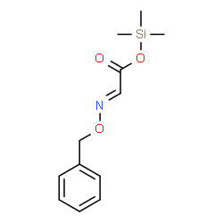 [(Benzyloxy)imino]acetic acid trimethylsilyl ester structure