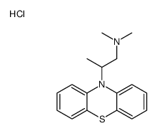N,N-dimethyl-2-phenothiazin-10-ylpropan-1-amine,hydrochloride Structure