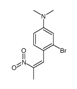 3-bromo-N,N-dimethyl-4-(2-nitroprop-1-enyl)aniline Structure