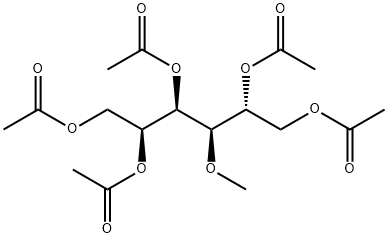 4-O-Methyl-D-glucitol pentaacetate结构式