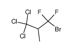 1-bromo-3,3,3-trichloro-1,1-difluoro-2-methyl-propane结构式