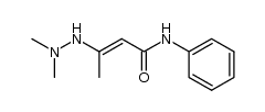 (E)-3-(2,2-dimethylhydrazinyl)-N-phenylbut-2-enamide结构式