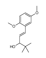 (E)-1-(2,5-dimethoxyphenyl)-4,4-dimethylpent-1-en-3-ol结构式