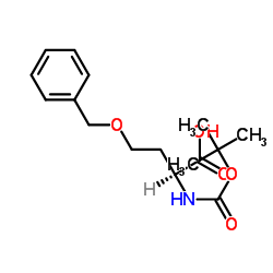Boc-O-苄基-L-高丝氨酸结构式