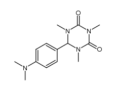 6-(4-dimethylamino-phenyl)-1,3,5-trimethyl-[1,3,5]triazinane-2,4-dione结构式