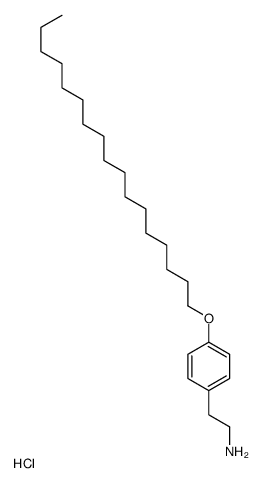2-(4-heptadecoxyphenyl)ethanamine,hydrochloride Structure